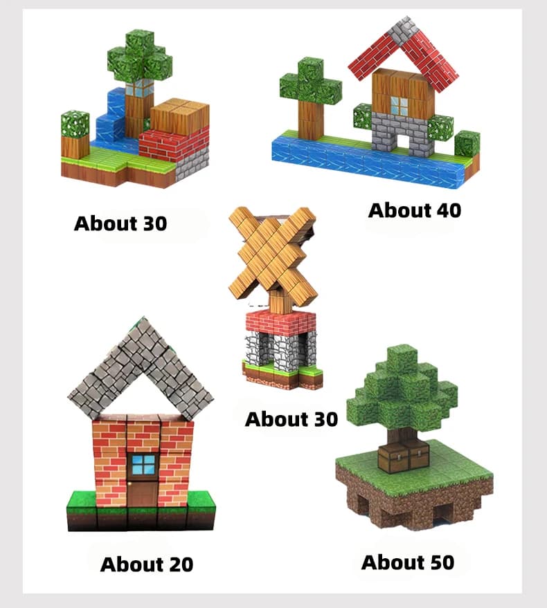 Zestaw Magnetycznych Klocków STEM Wiele Elementów 🧲 *BLACK FRIDAY - DARMOWA WYSYŁKA*